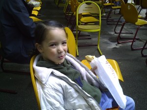 Ham, ham, ham... c'est sandwich jambon-fromage...