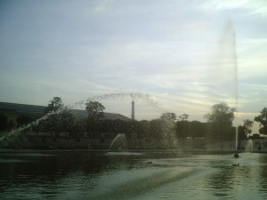 Bassin d'eau aux Tuileries...
