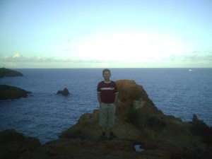 Et Tomer... devant le coucher du soleil...