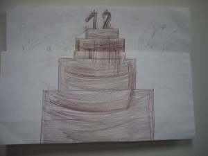 Maayan's creation ... brown like ... chocolate cake !!!